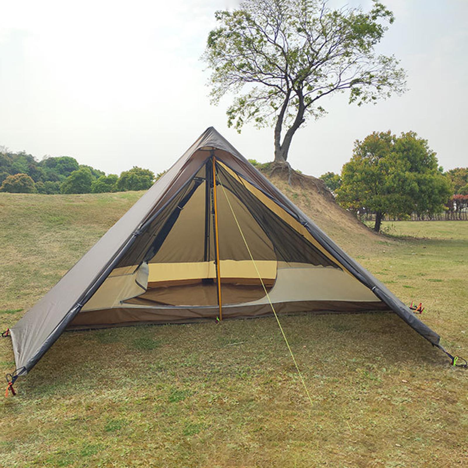 Cheap Goat Tents Lightweight Pyramid Tent Camping  2 Person Mesh Tent Shelter for Climbing Trekking Hunting Backpacking Hiking   